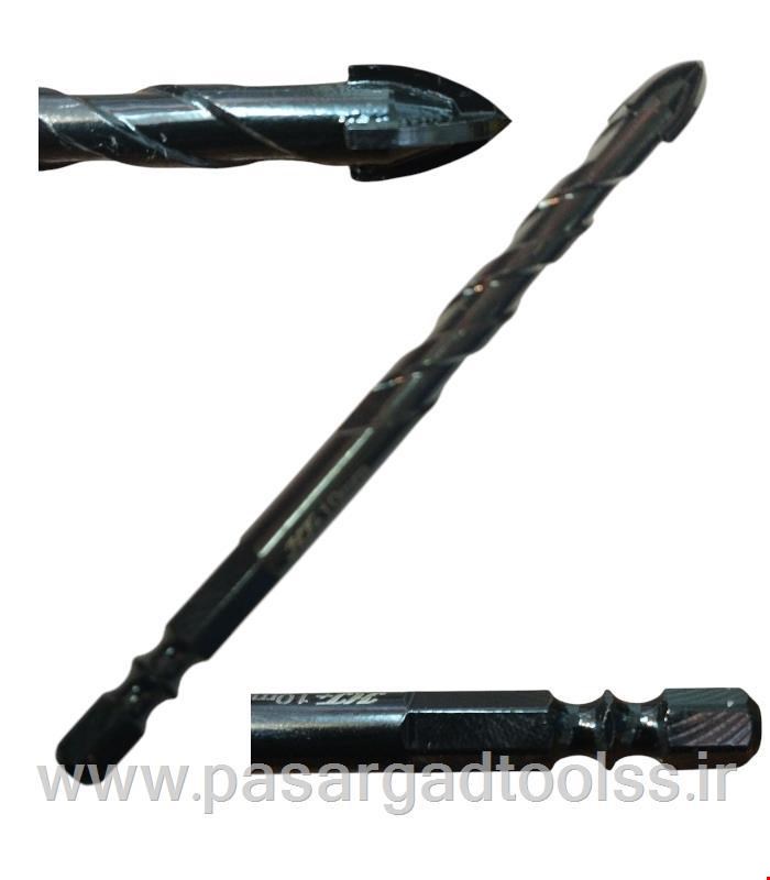 مته نیزه ای چهار الماس پرسلان همه کاره سایز 4 اچ تی