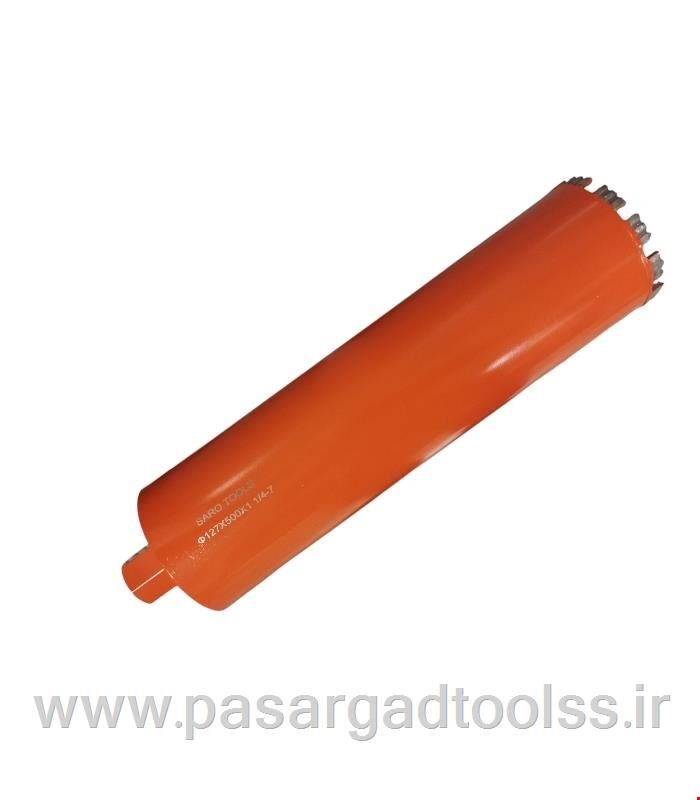 مته گردبر کرگیری بتن الماسه 152 میلی‌متر طول 500 میلی‌متر سارو تولز رزوه 1 1/4-7