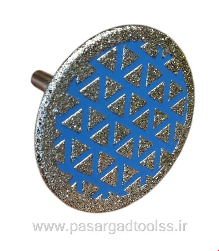 دیسک الکتروپلیت انگشتی سایز 50  دنباله 6 بلید کات آبی
