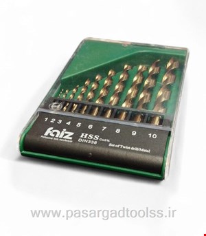 جعبه مته HSS ده عددی faiz 