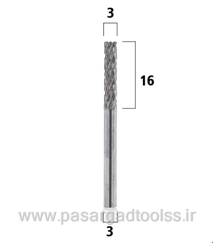 فرز فرم استوانه ای خشن تراش قطر 3.0 شفت 3 Blade Cut