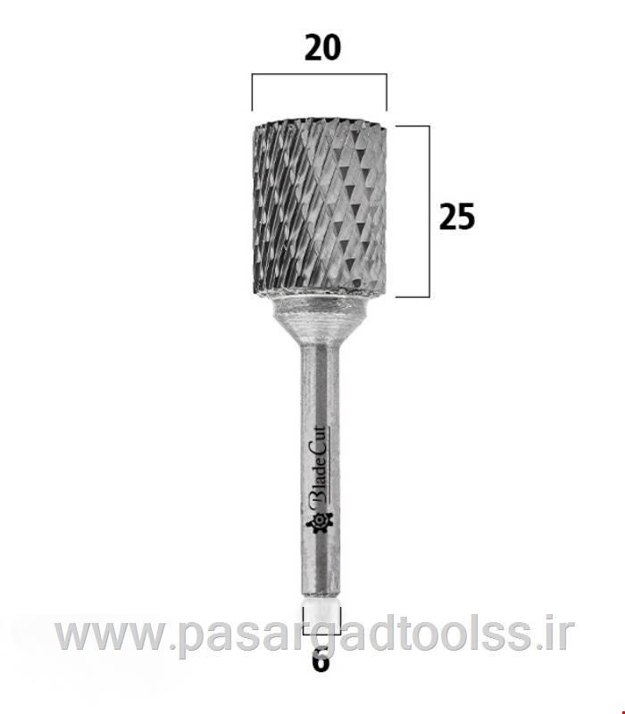 فرز فرم استوانه ای خشن تراش قطر 20.0 شفت 6 Blade Cut