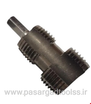  قلاویز سر دریلی لوله PVC 1/2 و 3/4 اینچ ⭐ ابزار رزوه زن لوله سفید (gongju)