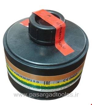 فیلتر شیمیایی ماسک تمام صورت مدل A2B2E2K2P3 چندبار مصرف با استاندارد EN14387