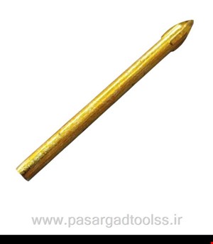 مته نیزه ای چهار پر سایز 5 طلایی