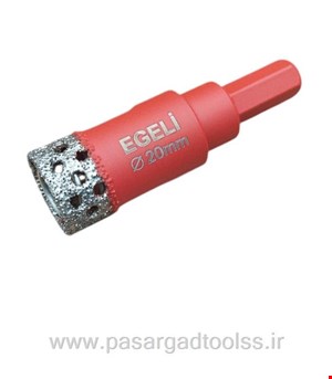 گردبر سنگ و سرامیک پرسلان سر دریلی  سایز 20  ایگلی (EGELI) 