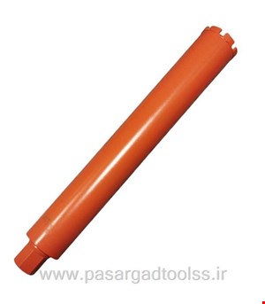 مته گردبر کرگیری بتن سایز 76 میلیمتر به طول 55 سانتی متر (مته گردبر الماسه) برند xl  با سگمنت تیز بر 